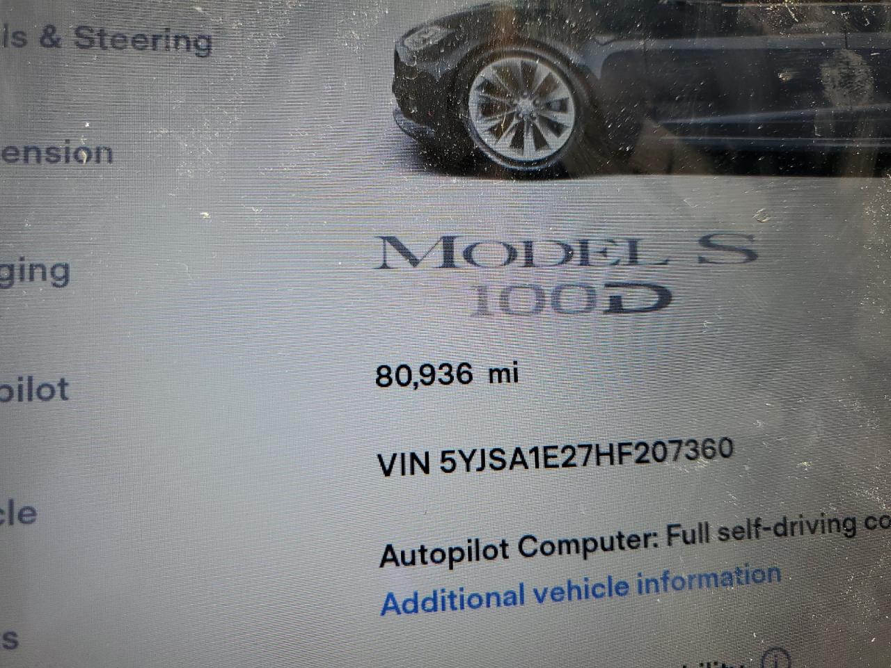Автомобіль TESLA MODEL S 2017 | GrandCar Автомобіль TESLA MODEL S 2017 | GrandCar