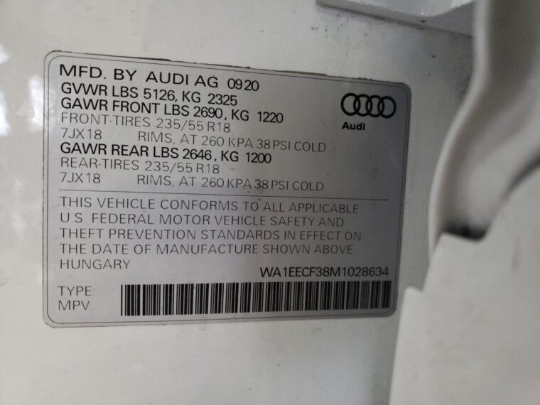 Автомобіль AUDI Q3 PREMIUM PLUS S LINE 2021 | GrandCar