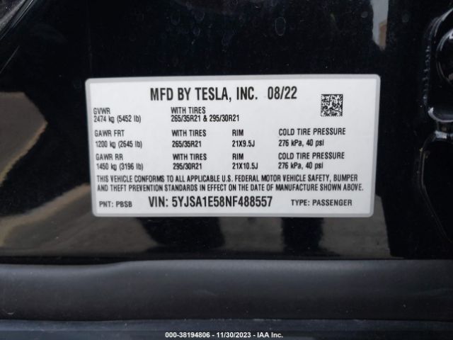 Автомобіль TESLA MODEL S 2022 | GrandCar Автомобіль TESLA MODEL S 2022 | GrandCar