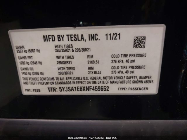 Автомобіль TESLA MODEL S 2022 | GrandCar Автомобіль TESLA MODEL S 2022 | GrandCar