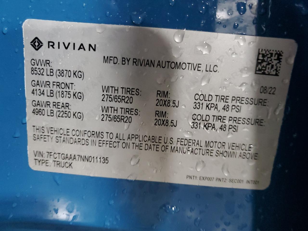 Автомобиль RIVIAN R1T ADVENTURE 2022 | GrandCar Автомобиль RIVIAN R1T ADVENTURE 2022 | GrandCar