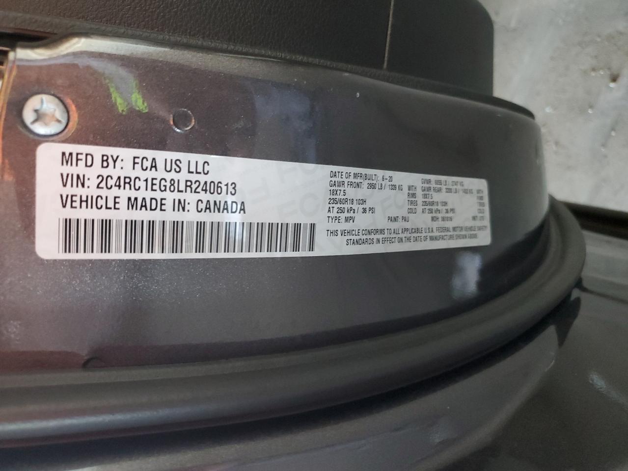 Автомобіль CHRYSLER PACIFICA TOURING L PLUS 2020 | GrandCar Автомобіль CHRYSLER PACIFICA TOURING L PLUS 2020 | GrandCar