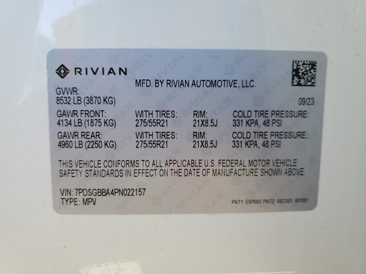 Автомобиль RIVIAN R1S ADVENTURE 2023 | GrandCar Автомобиль RIVIAN R1S ADVENTURE 2023 | GrandCar