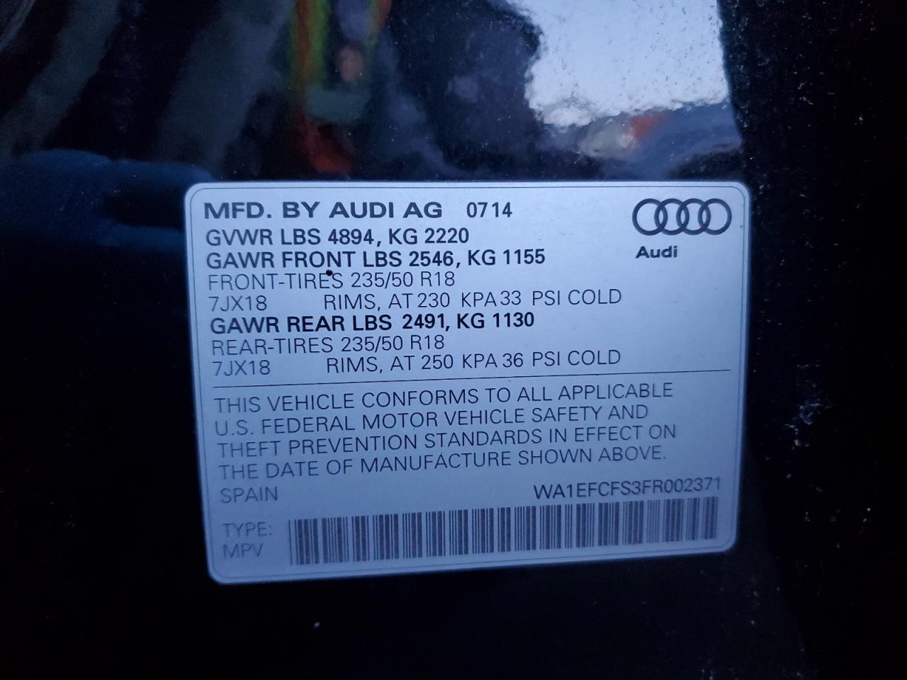 Автомобіль AUDI Q3 PREMIUM PLUS 2015 | GrandCar Автомобіль AUDI Q3 PREMIUM PLUS 2015 | GrandCar